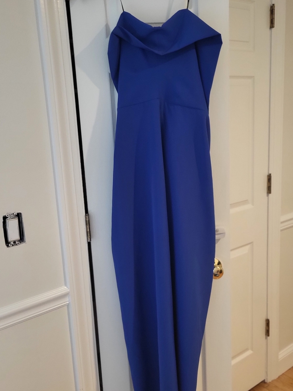 Vince Camuto Cobalt One-Shoulder Gown